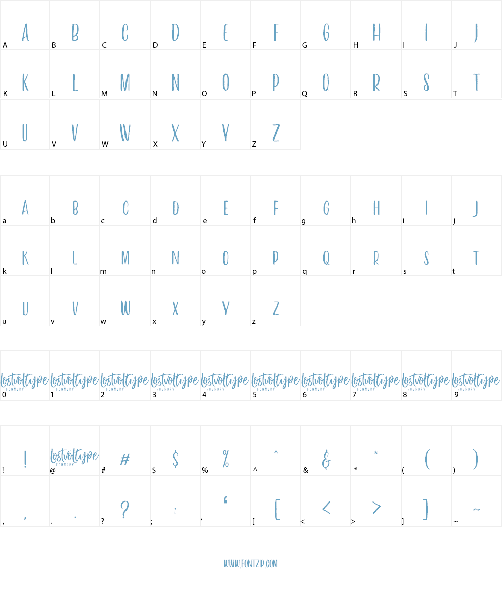 Vayentha Sans Demo Font Character